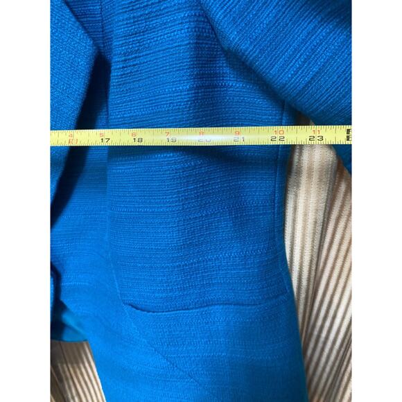 Pendleton Plus Womens 1x Turquoise Cotton Blazer - Picture 7 of 9